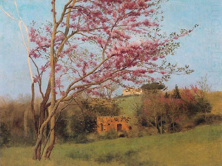 Blossoming Red Almond, John William Godward